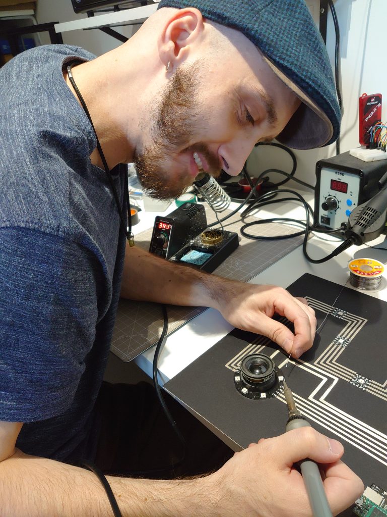 Ian soldering