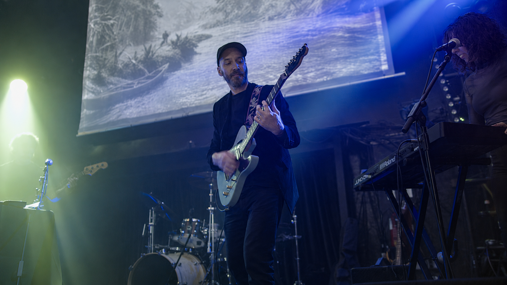Ian Costabile performing with Misty Jungle